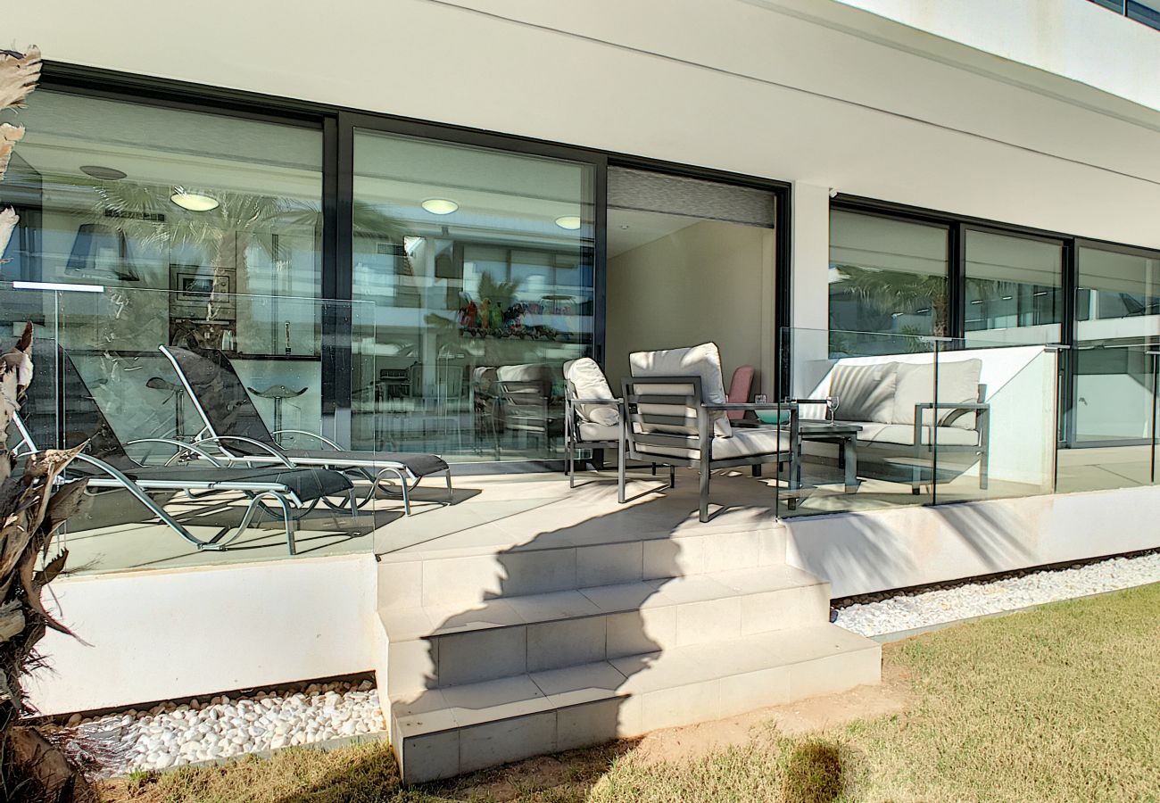 Apartment in Mar de Cristal - Modern, pool view, south east facing