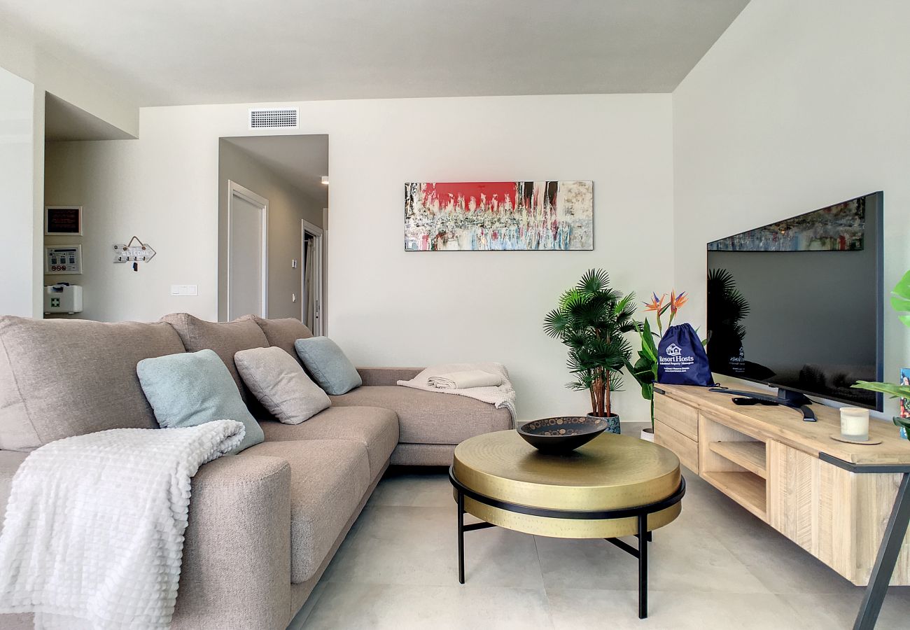 Apartment in Mar de Cristal - Modern, large terrace, pool and BBQ