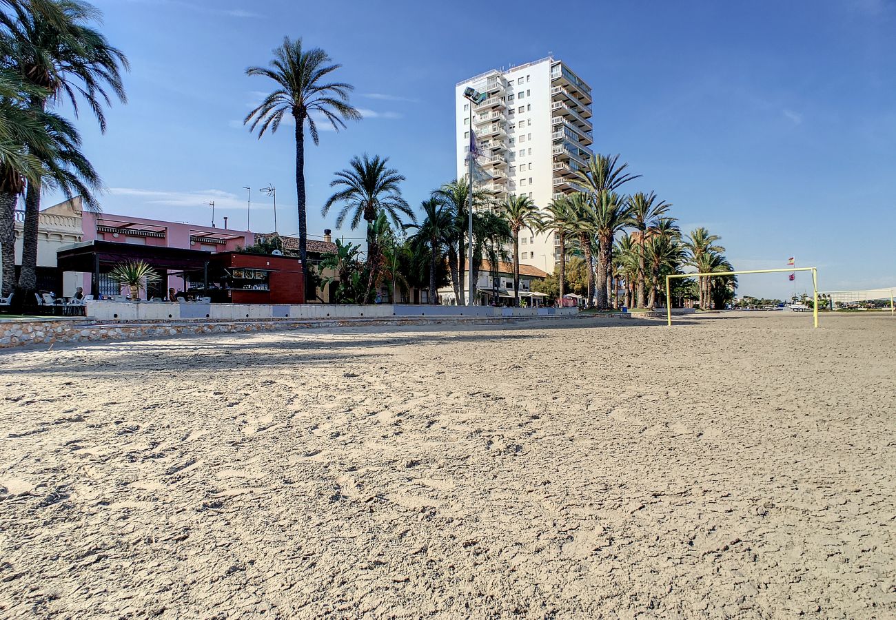 Apartment in Santiago de la Ribera - Ground floor, 100m from beach, pool, wifi, parking