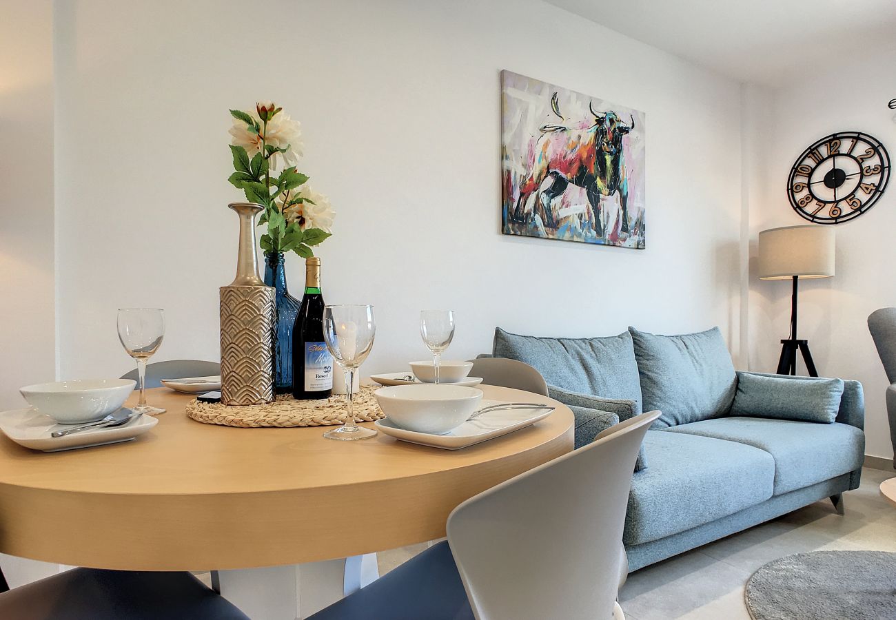 Apartment in San Pedro del Pinatar - Private roof terrace, wifi, pool and parking