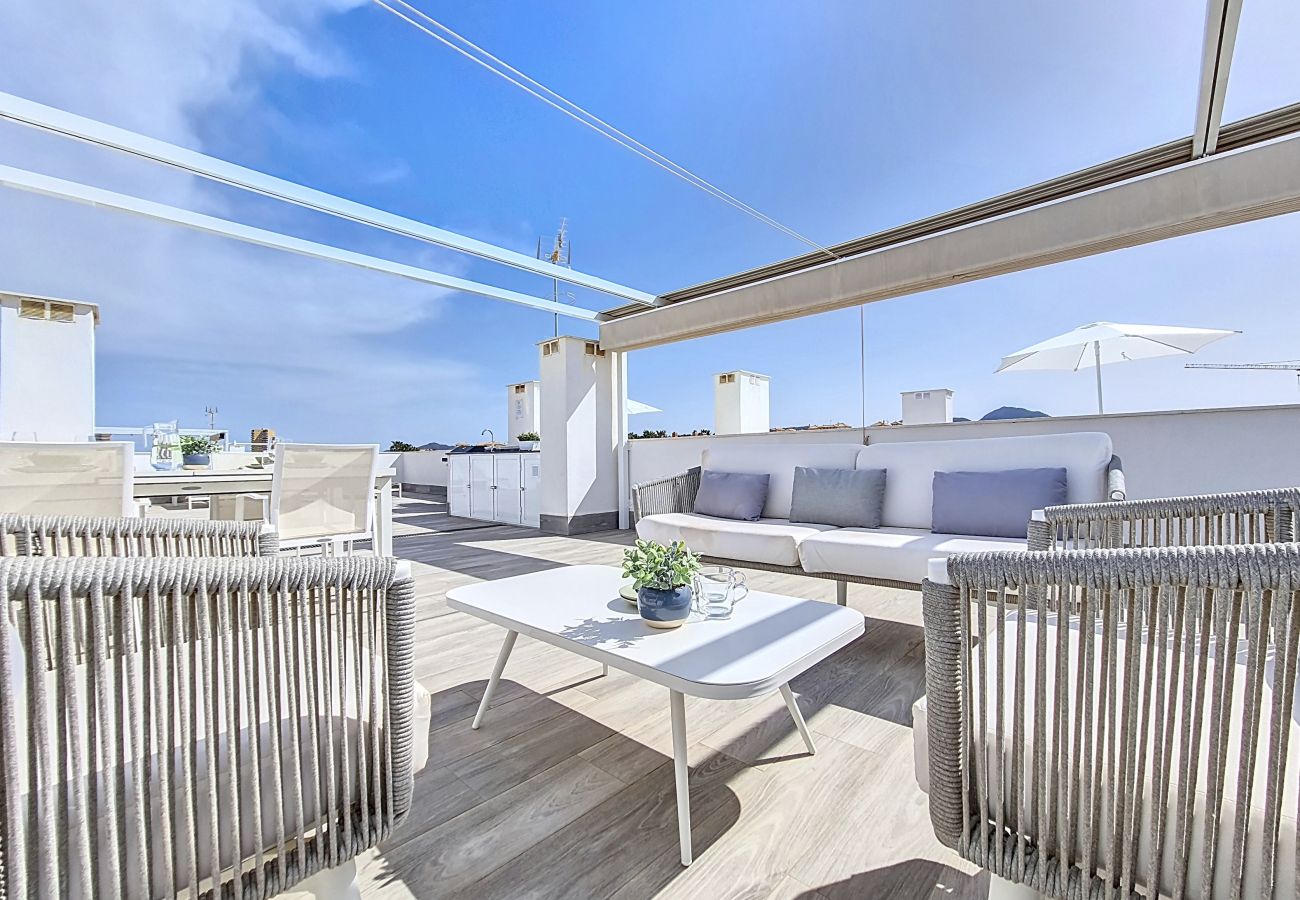 Apartment in Mar de Cristal - Penthouse with roof terrace and pool views