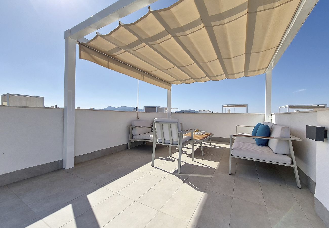 Apartment in Mar de Cristal - Penthouse apartment with pool and sea views