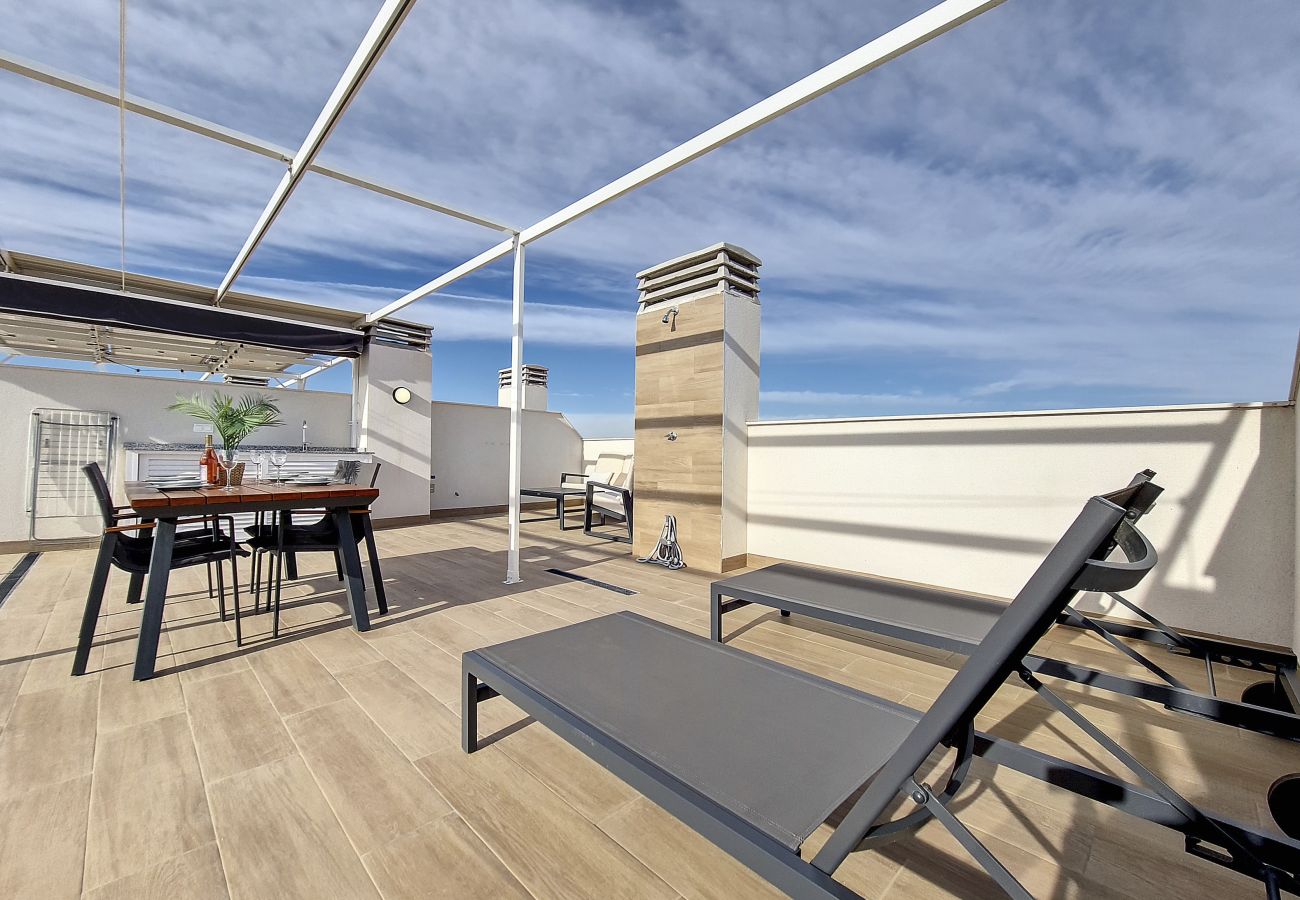 Apartment in San Javier - Penthouse Apartment with Sea and Pool Views