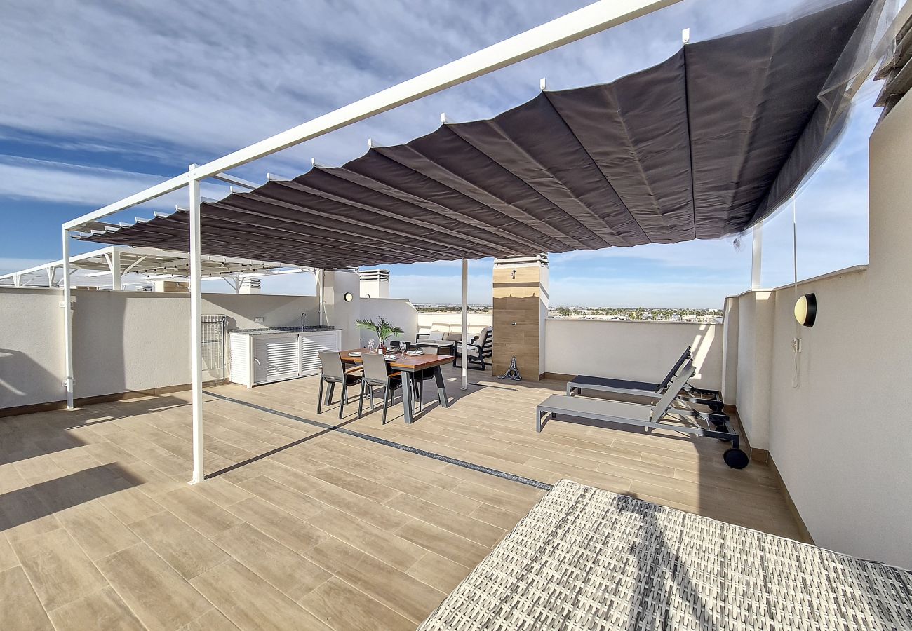 Apartment in San Javier - Penthouse Apartment with Sea and Pool Views
