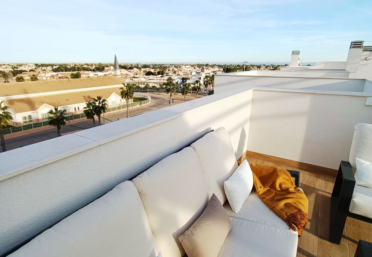 Apartment in San Javier - Penthouse Apartment with Sea and Pool Views