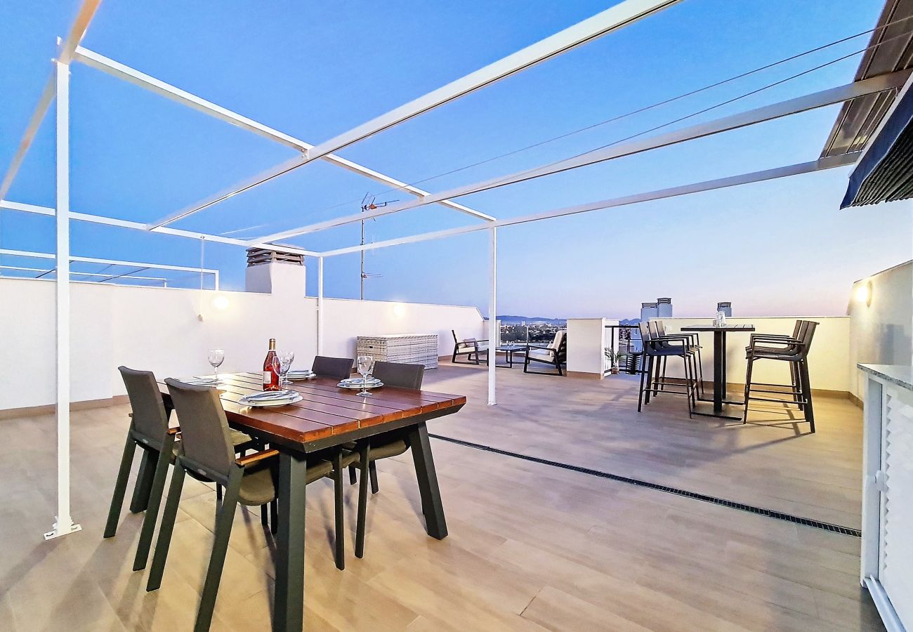 Apartment in San Javier - Penthouse Apartment with Sea and Pool Views