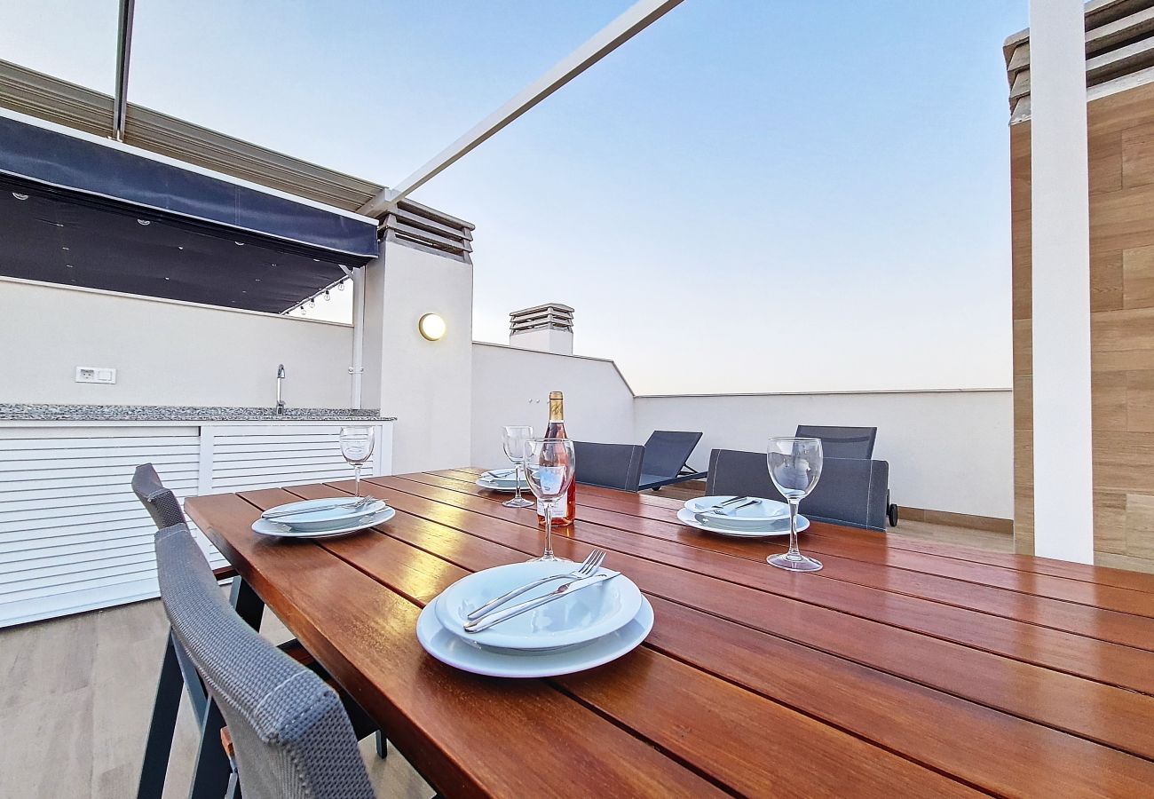 Apartment in San Javier - Penthouse Apartment with Sea and Pool Views