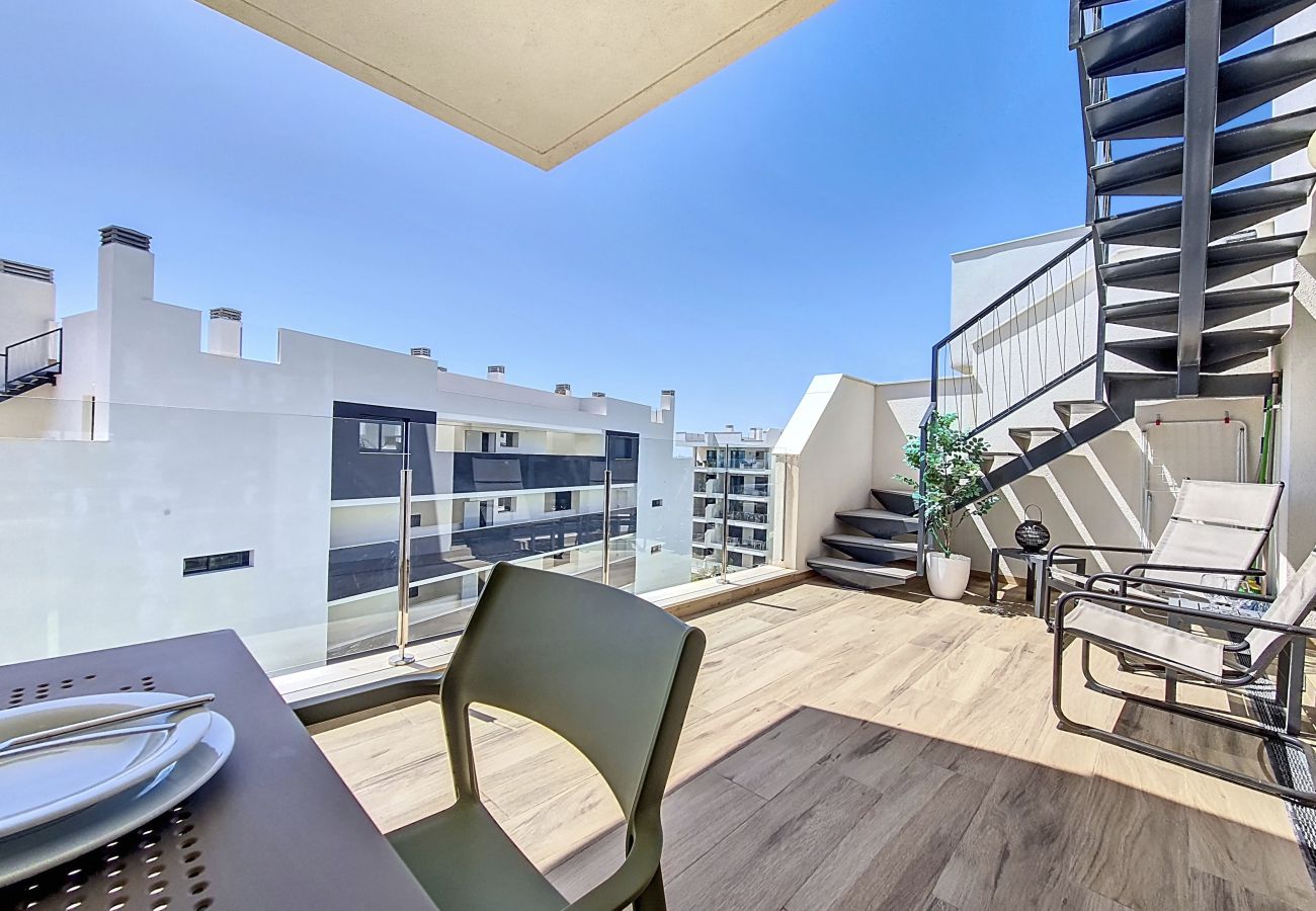 Apartment in San Javier - Penthouse Apartment with Sea and Pool Views