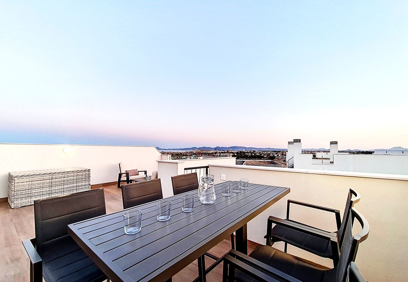 Apartment in San Javier - Penthouse Apartment with Sea and Pool Views