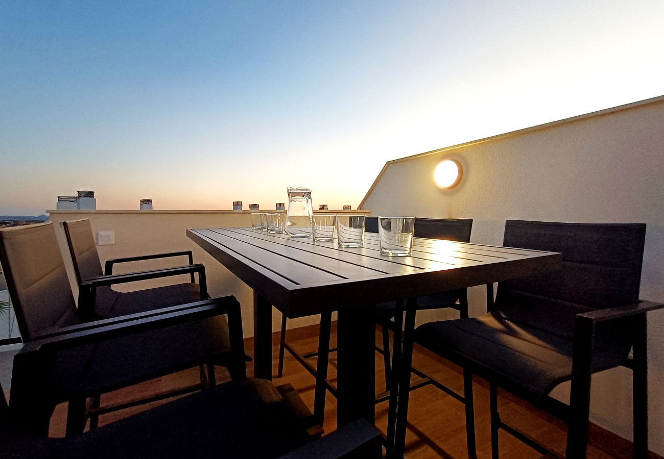 Apartment in San Javier - Penthouse Apartment with Sea and Pool Views