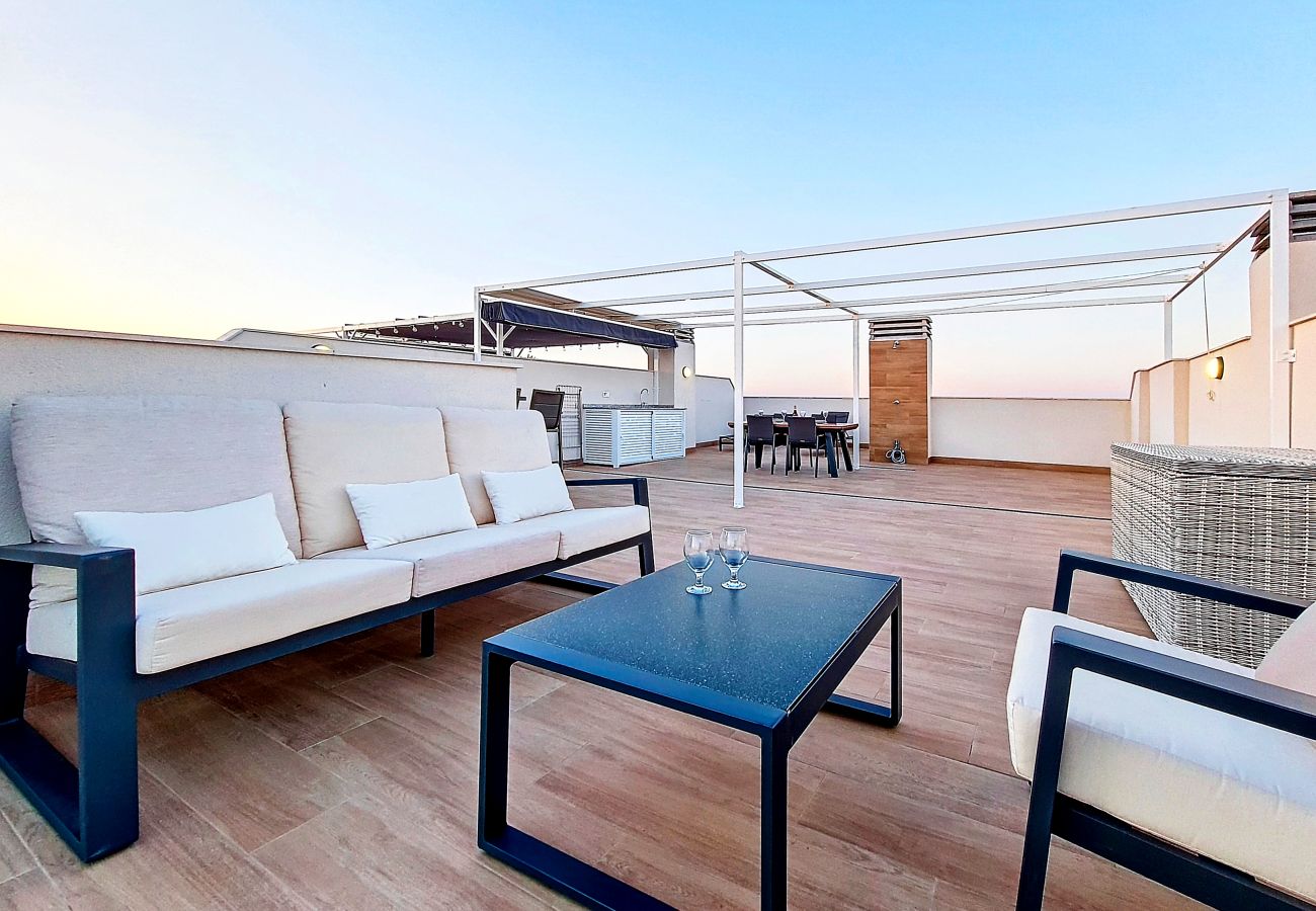 Apartment in San Javier - Penthouse Apartment with Sea and Pool Views