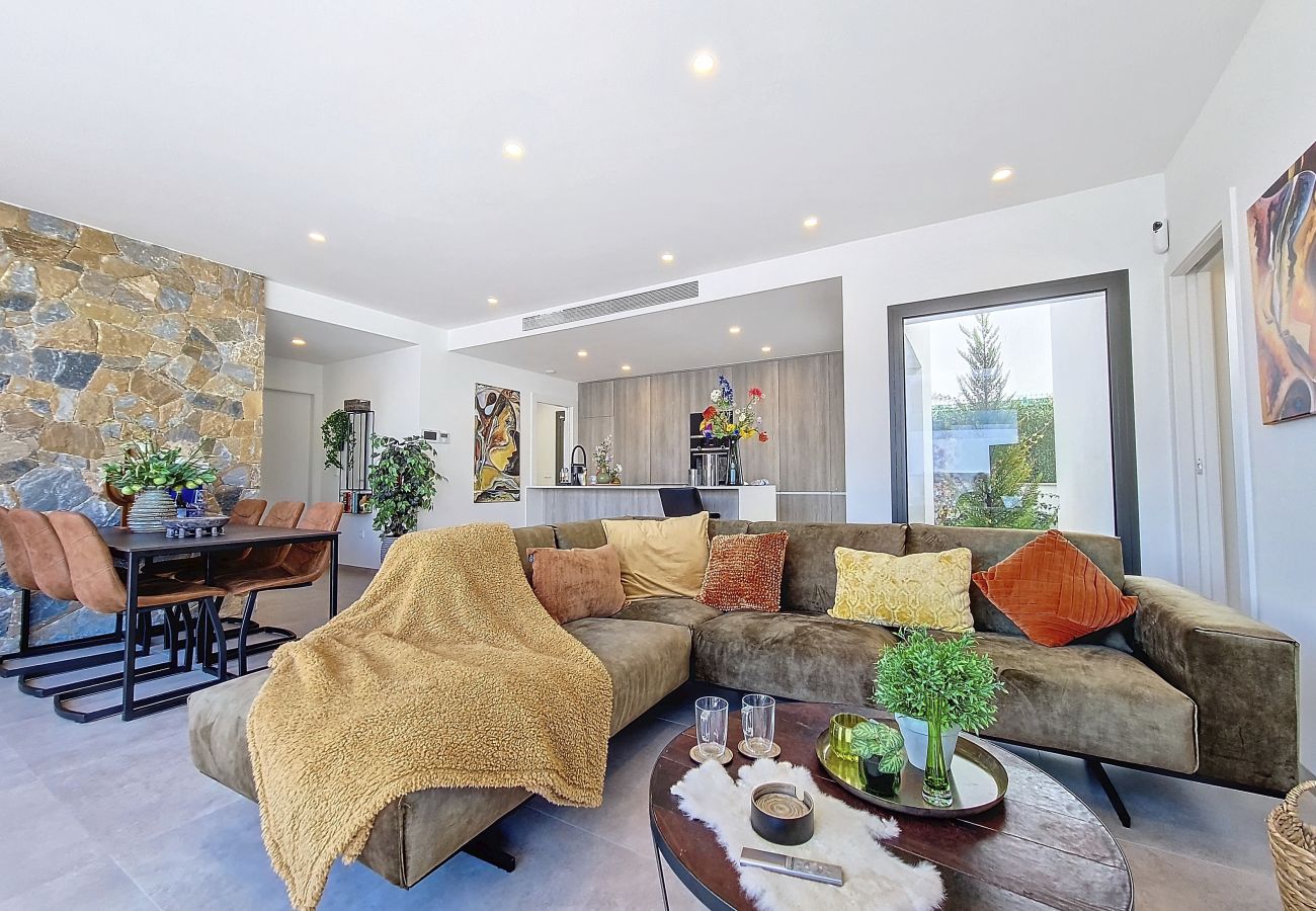 Villa in Santiago de la Ribera - Villa with private pool, and terrace, Wi-Fi and BBQ