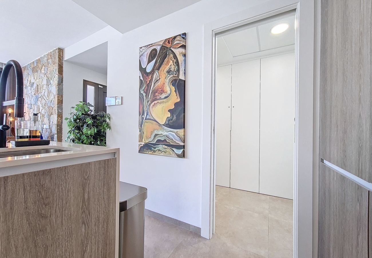 Villa in Santiago de la Ribera - Villa with private pool, and terrace, Wi-Fi and BBQ