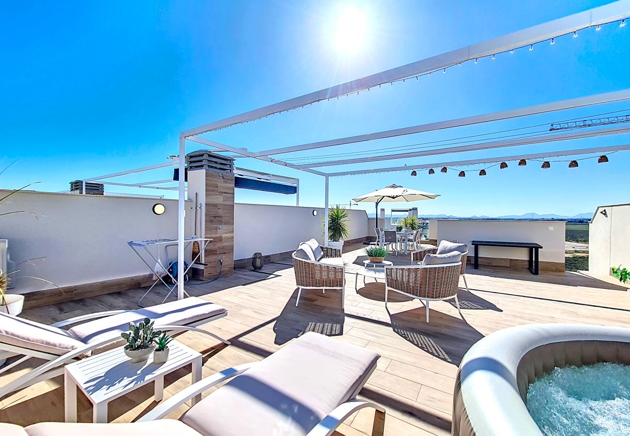 Apartment in San Javier - Penthouse with private roof terrace with jacuzzi
