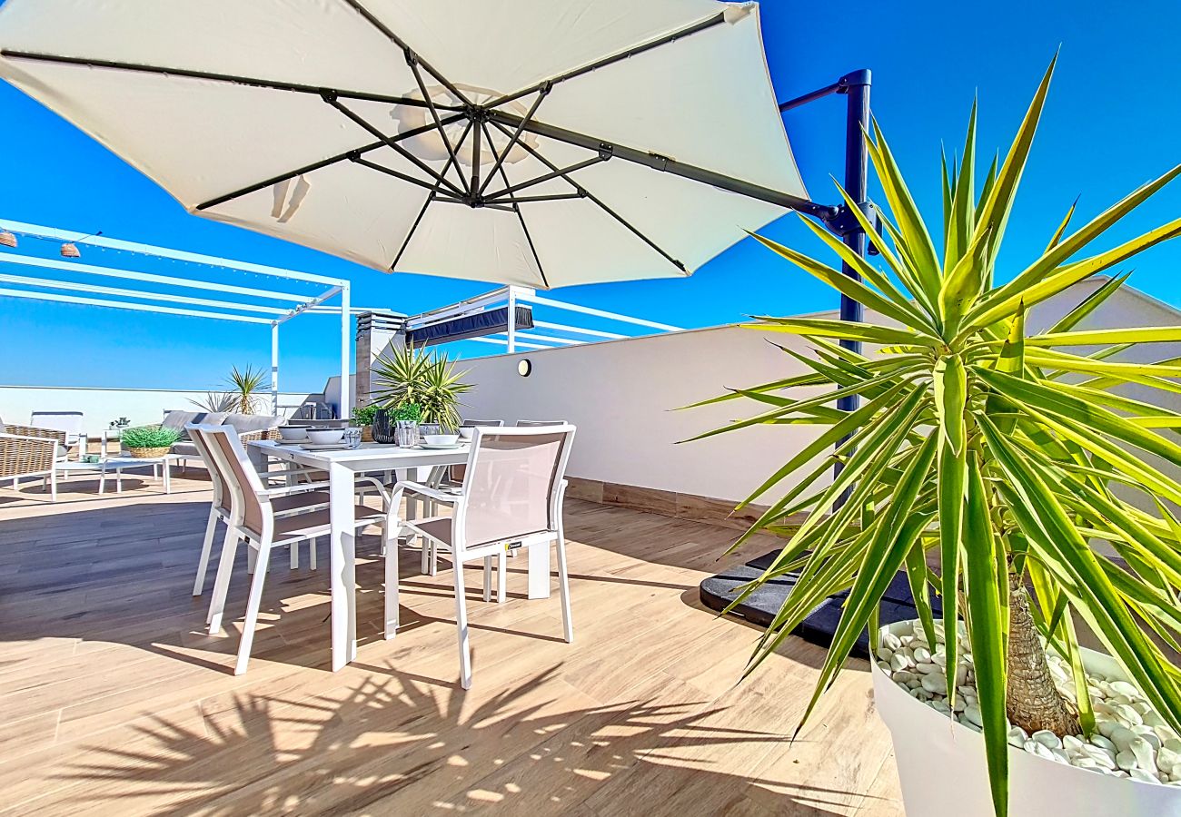Apartment in San Javier - Penthouse with private roof terrace with jacuzzi