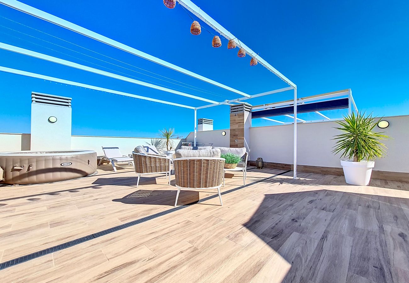 Apartment in San Javier - Penthouse with private roof terrace with jacuzzi
