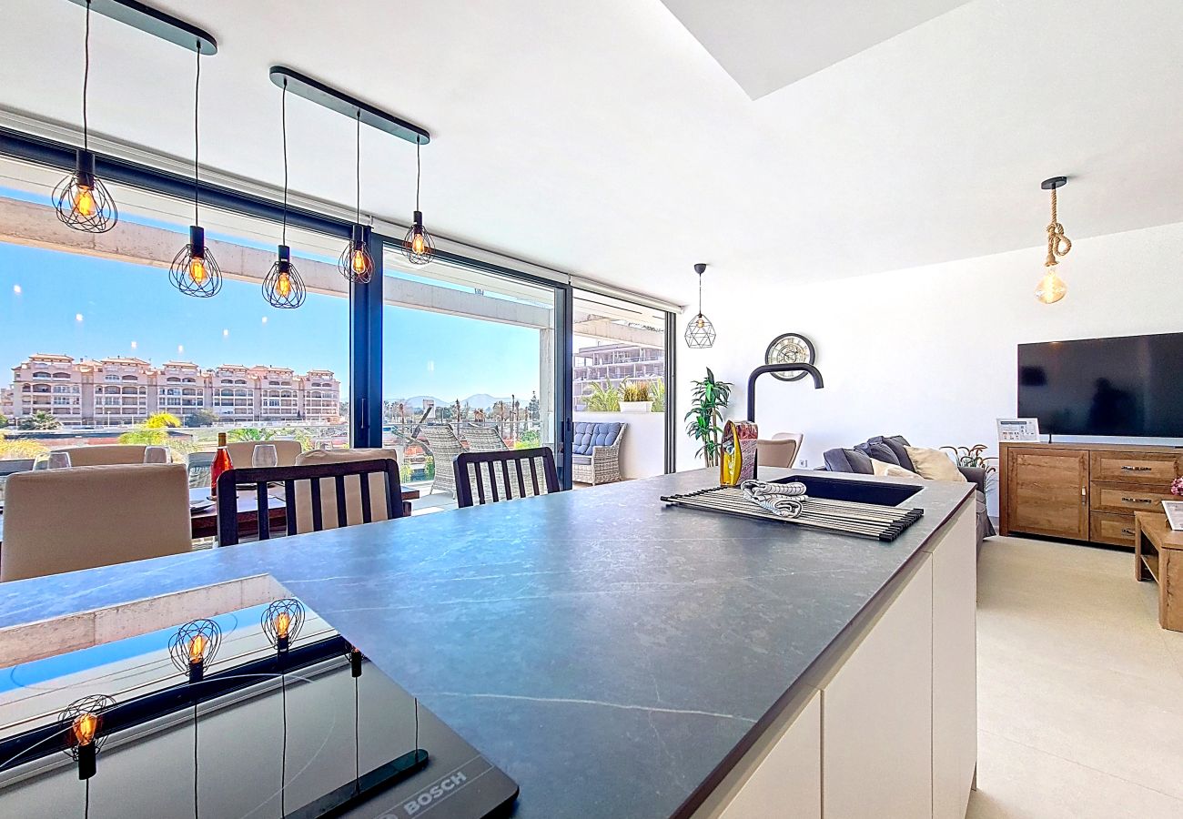 Apartment in Mar de Cristal - Bright Apartment with Expansive Poolside Balcony