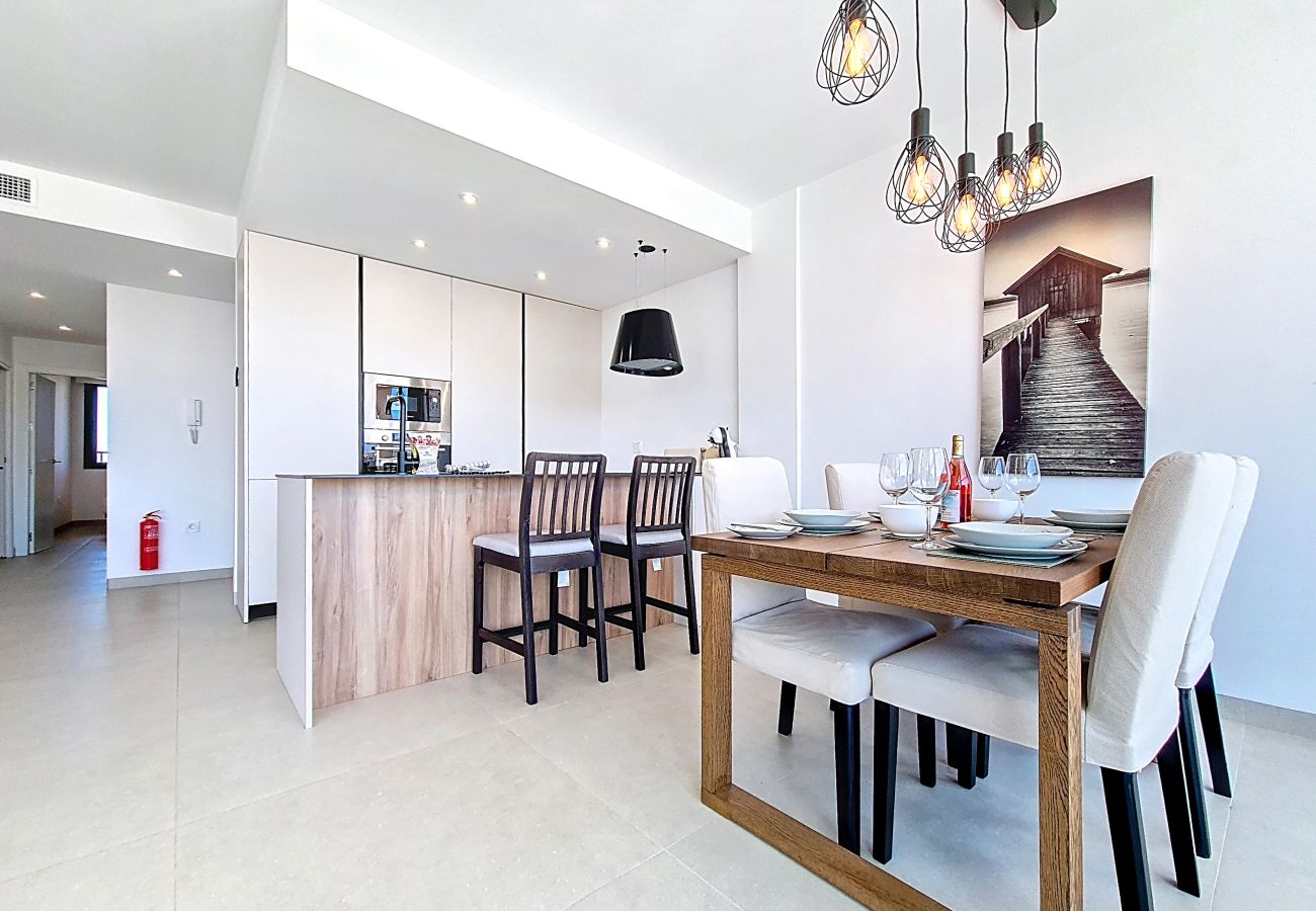 Apartment in Mar de Cristal - Bright Apartment with Expansive Poolside Balcony