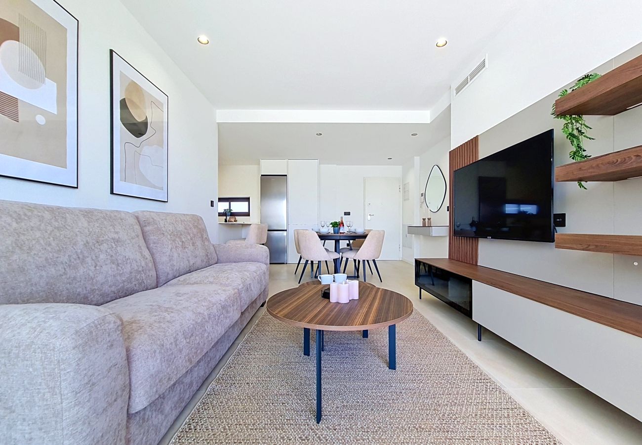 Apartment in Los Alcazares - Ground Floor Apt with Terrace & Pool Views