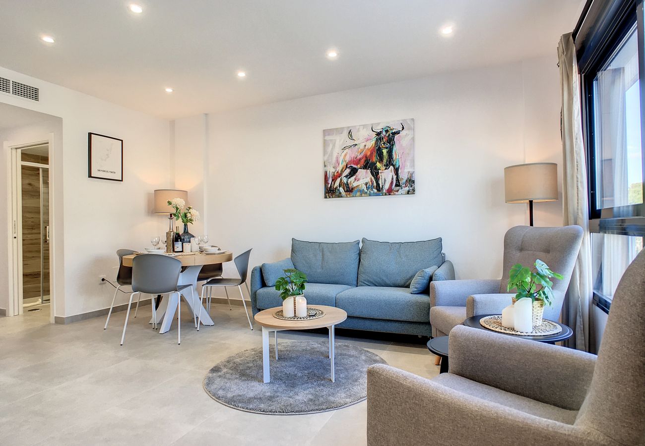 Appartement in San Pedro del Pinatar - Eigen dakterras, wifi, zwembad en kabel-tv