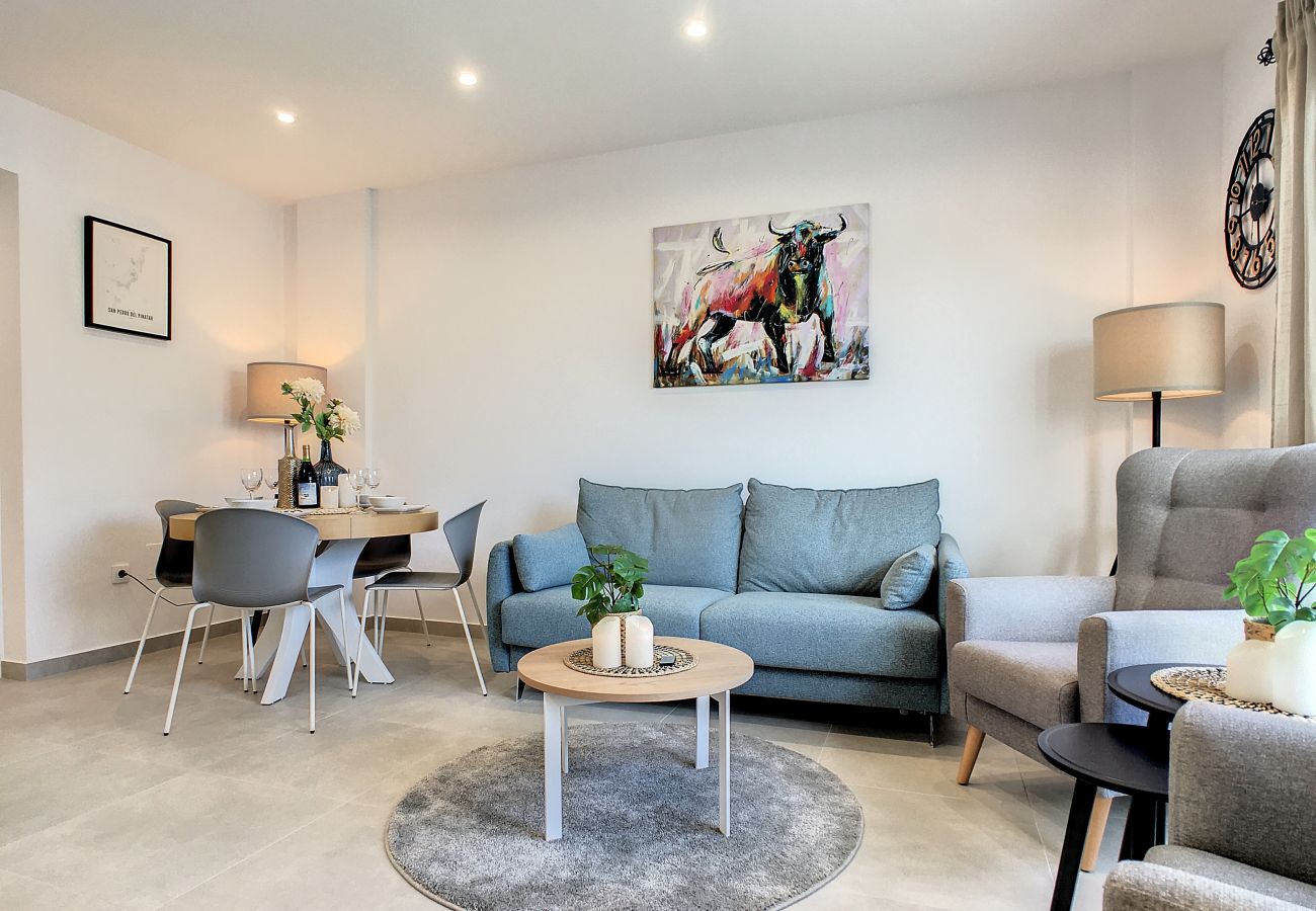 Appartement in San Pedro del Pinatar - Eigen dakterras, wifi, zwembad en kabel-tv