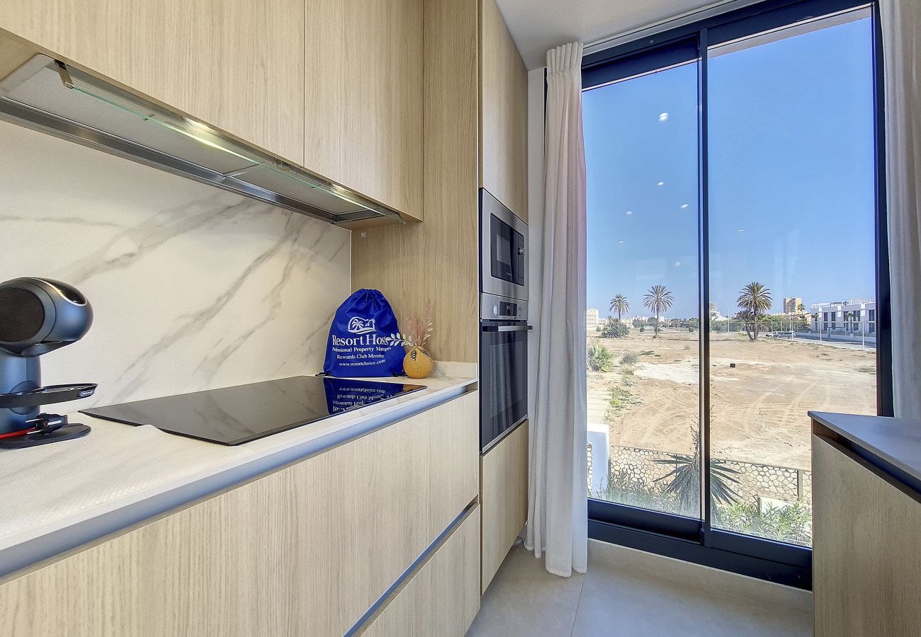 Appartement in Mar de Cristal - Penthouse-appartement met uitzicht op het zwembad en de zee