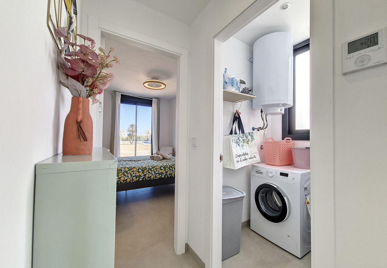 Appartement in Mar de Cristal - Penthouse-appartement met uitzicht op het zwembad en de zee