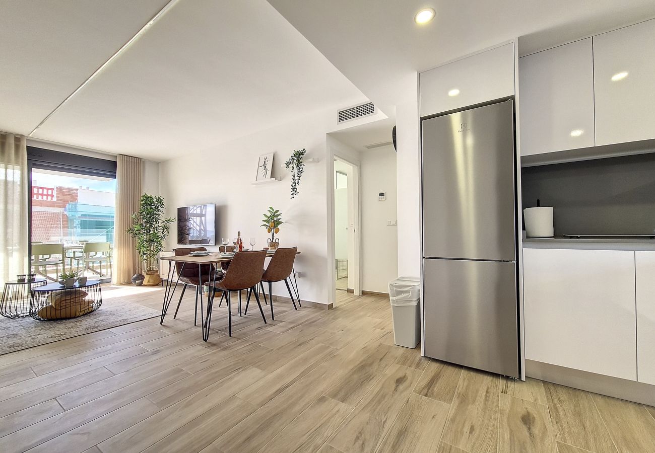 Appartement in San Javier - Penthouse-appartement met uitzicht op zee en het zwembad