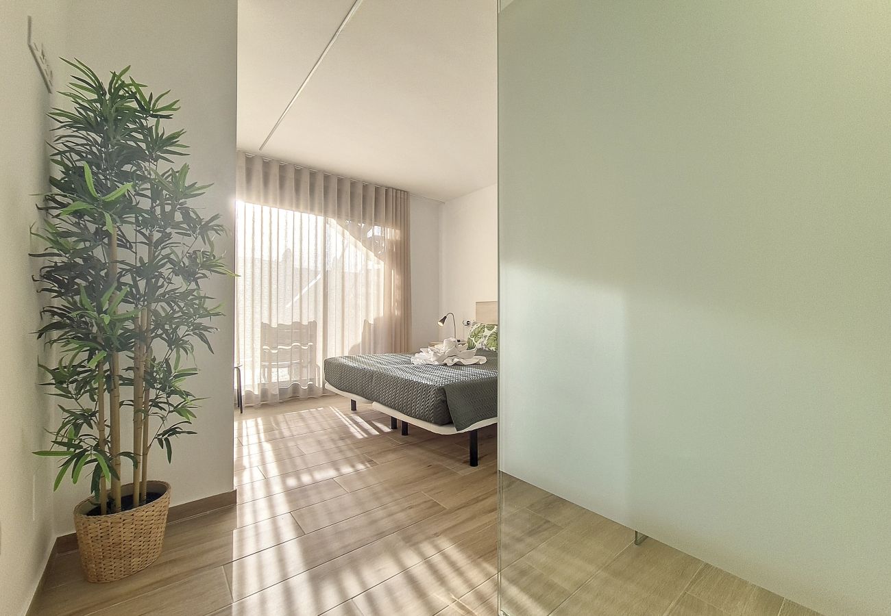 Appartement in San Javier - Penthouse-appartement met uitzicht op zee en het zwembad