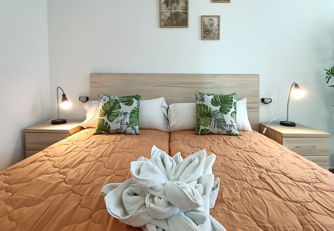 Appartement in San Javier - Penthouse-appartement met uitzicht op zee en het zwembad