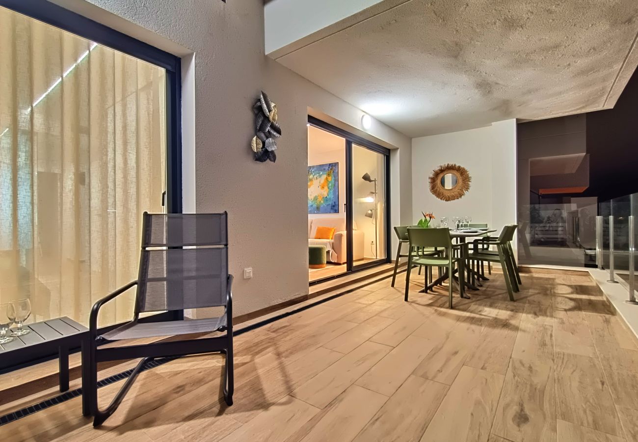 Appartement in San Javier - Penthouse-appartement met uitzicht op zee en het zwembad