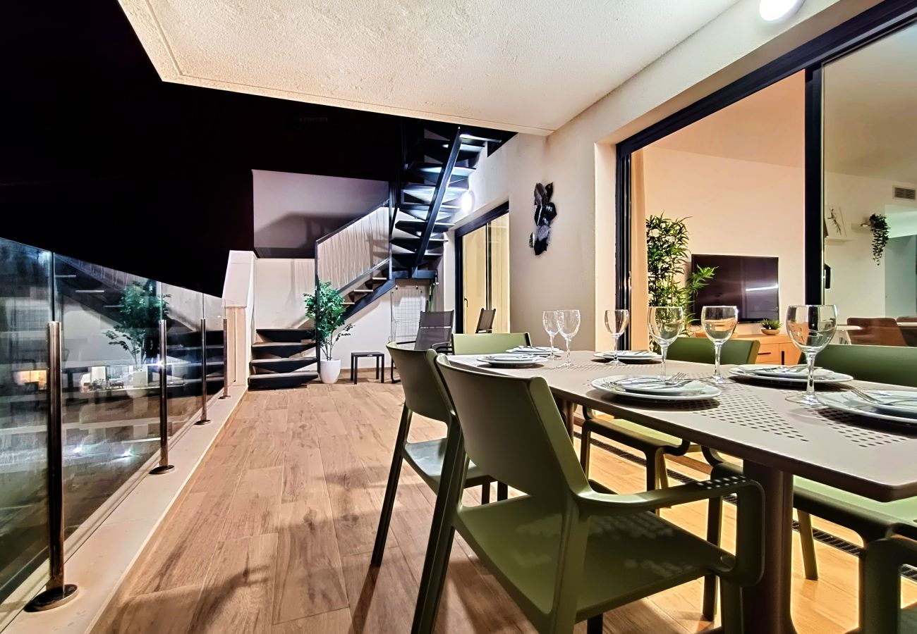 Appartement in San Javier - Penthouse-appartement met uitzicht op zee en het zwembad