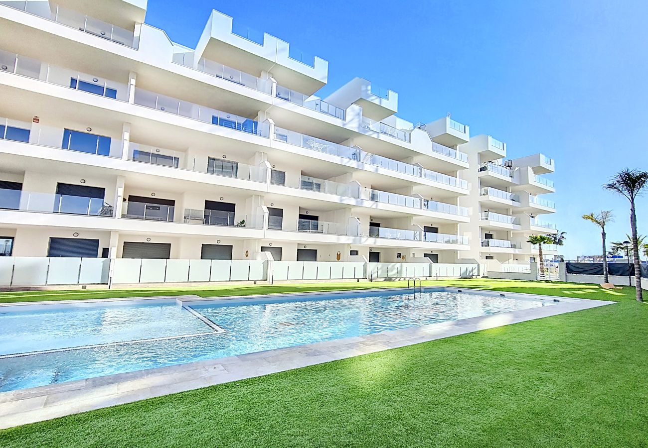 Appartement in San Javier - Appartement met groot balkon en uitzicht op het zwembad