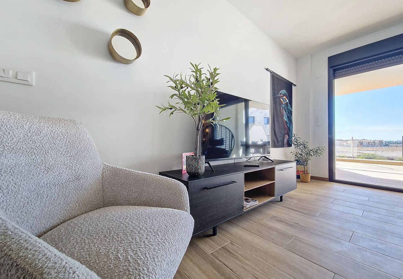 Appartement in San Javier - Appartement met groot balkon en uitzicht op het zwembad