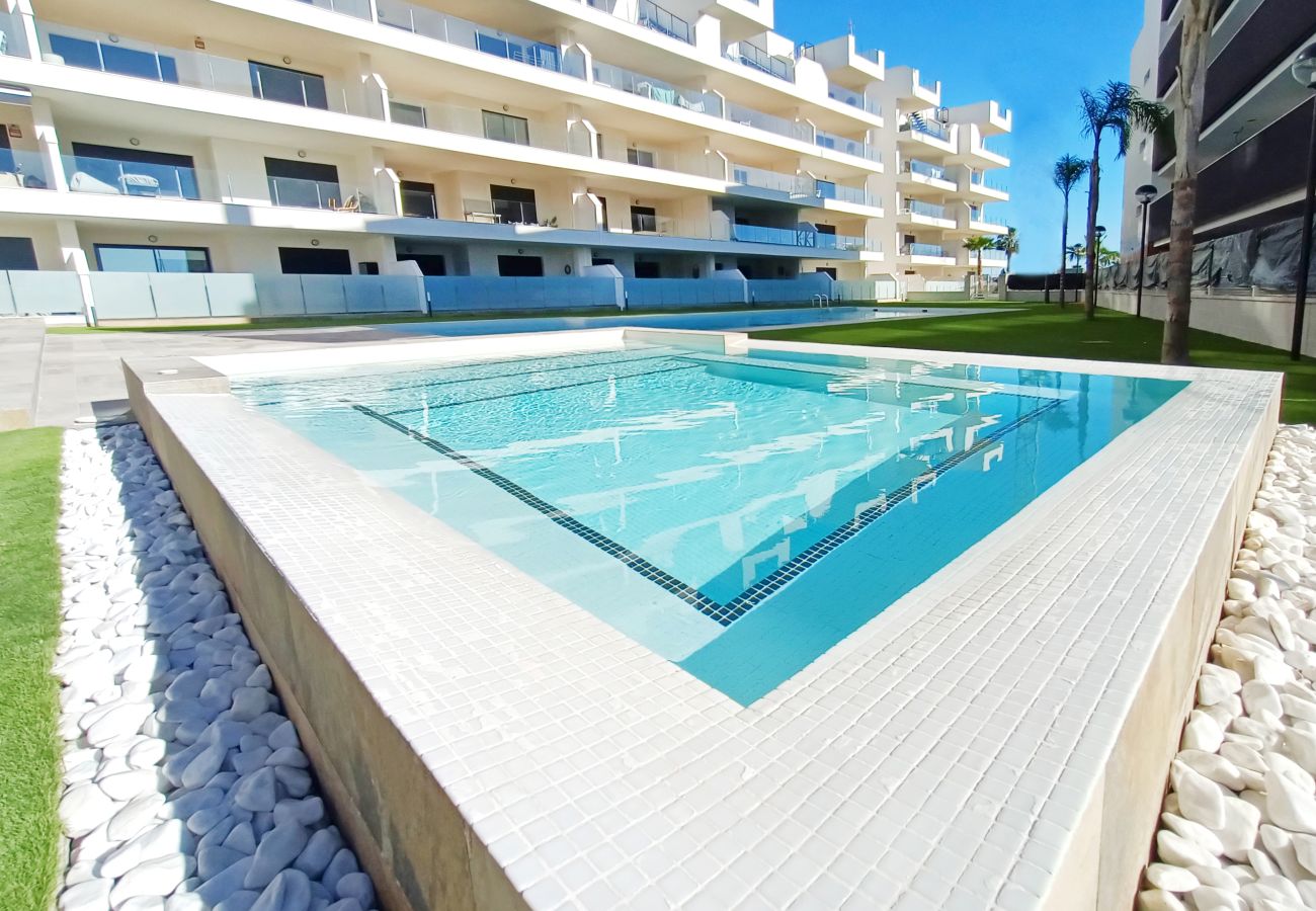Appartement in San Javier - Appartement met groot balkon en uitzicht op het zwembad