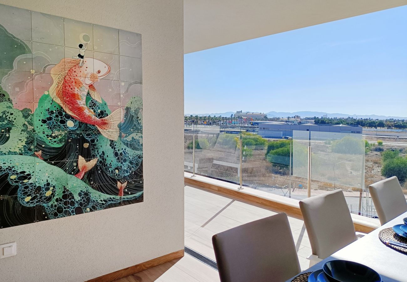 Appartement in San Javier - Appartement met groot balkon en uitzicht op het zwembad