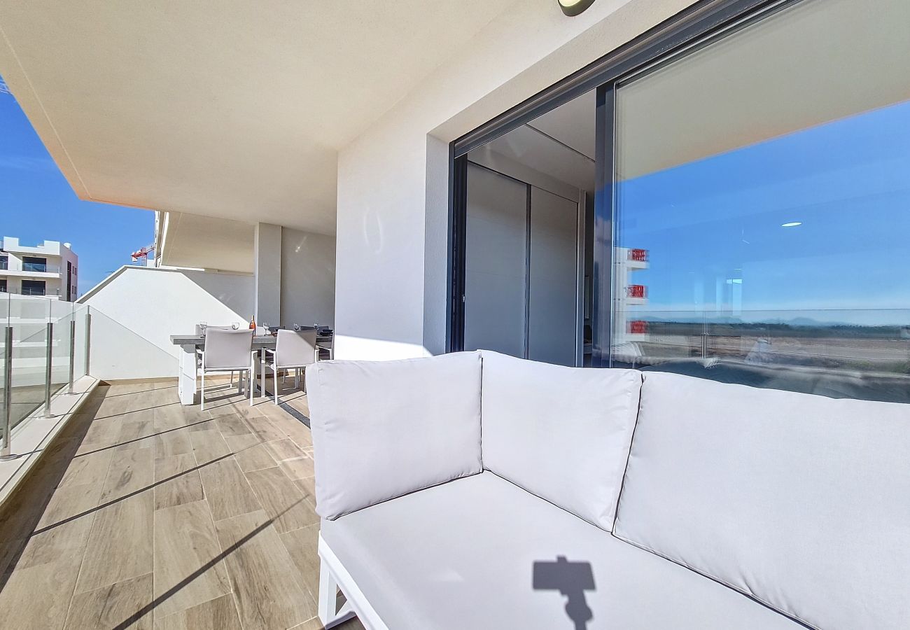 Appartement in San Javier - Appartement met groot balkon en uitzicht op het zwembad