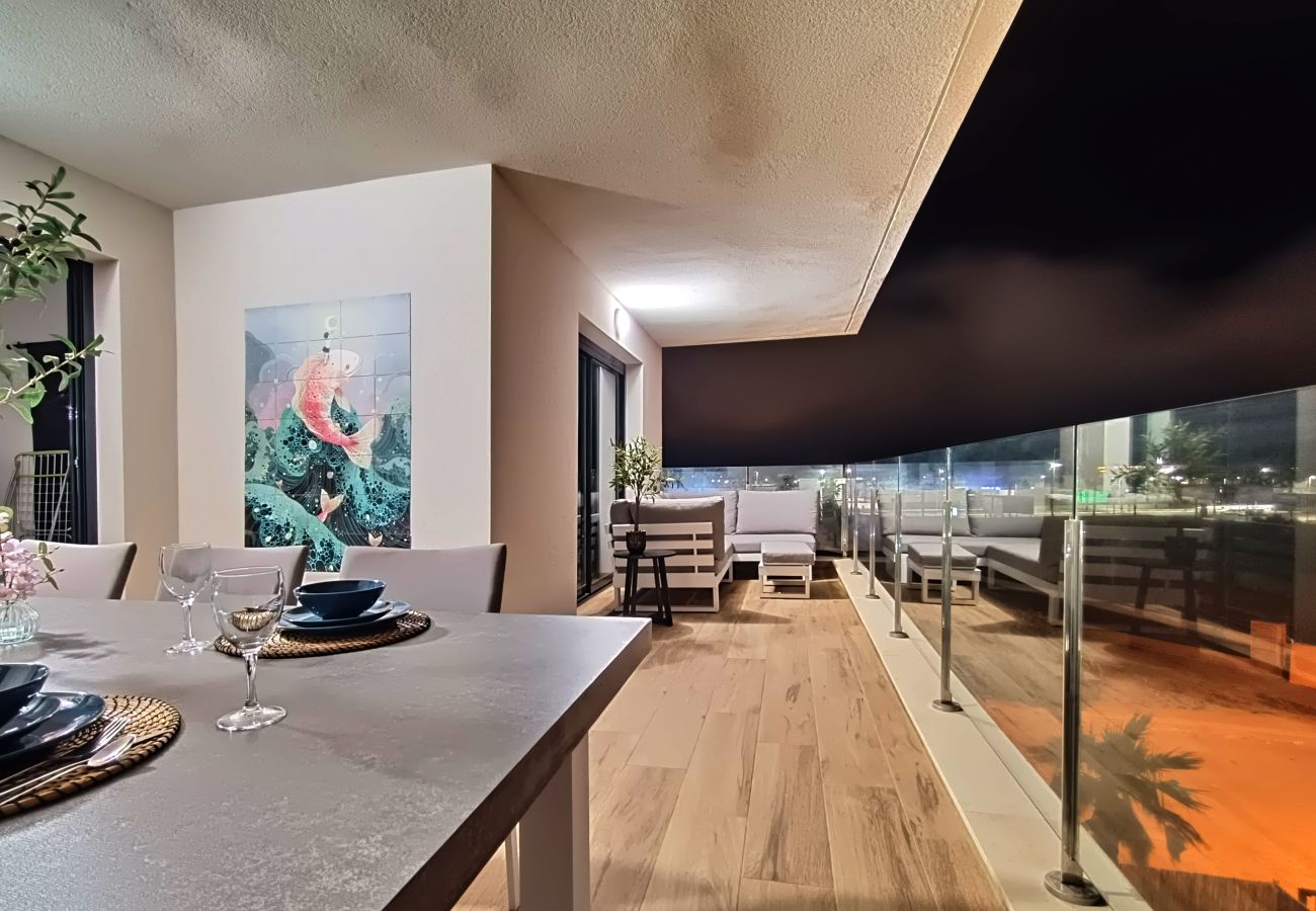 Appartement in San Javier - Appartement met groot balkon en uitzicht op het zwembad