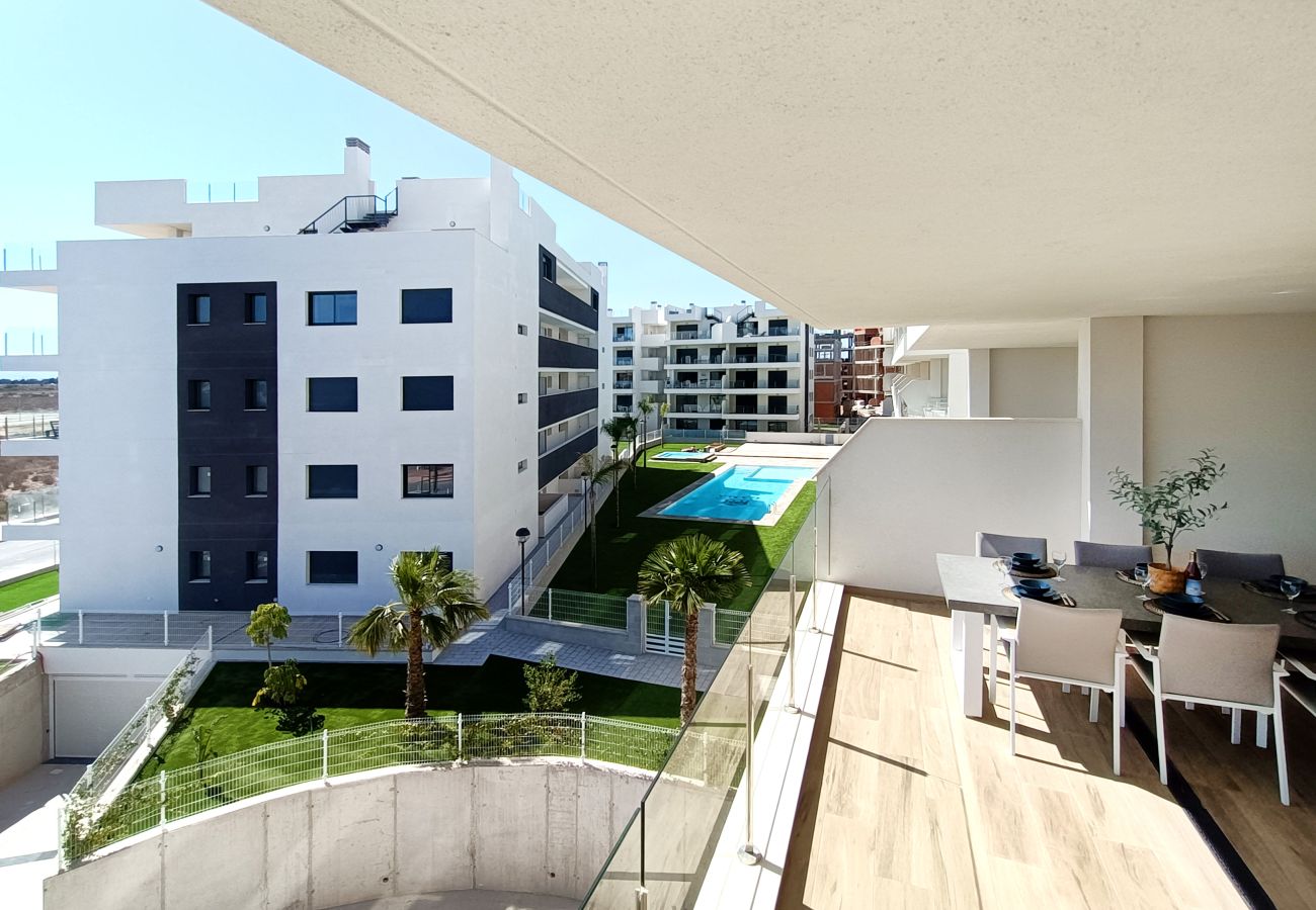 Appartement in San Javier - Appartement met groot balkon en uitzicht op het zwembad