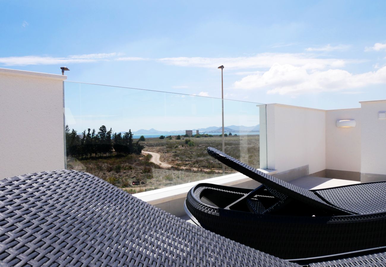 Villa in Los Alcazares - Villa met zeezicht, privézwembad en dakterras