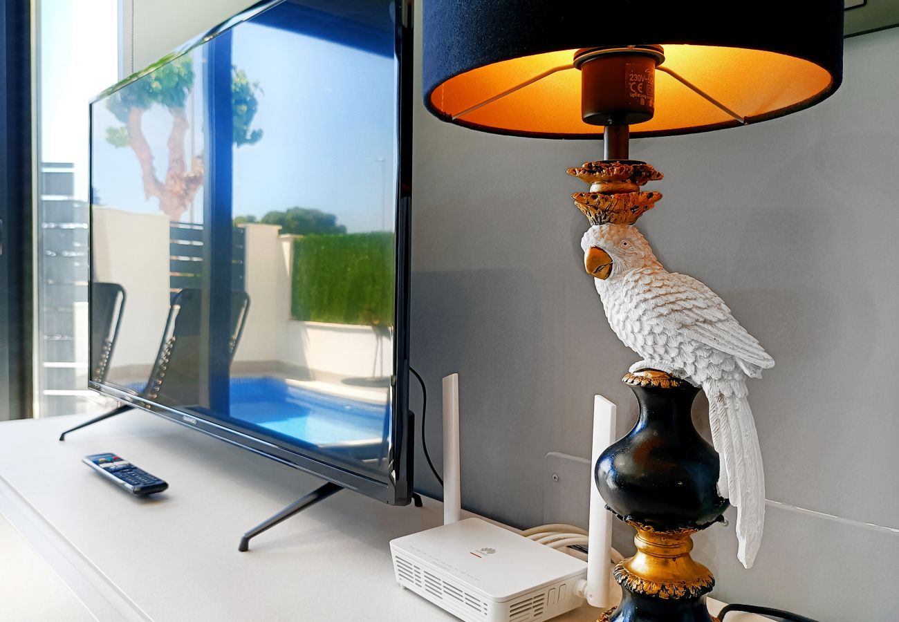 Villa in Los Alcazares - Villa met zeezicht, privézwembad en dakterras
