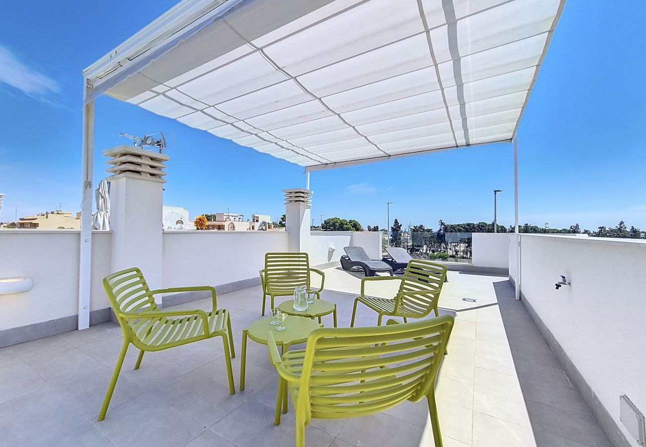 Villa in Los Alcazares - Villa met zeezicht, privézwembad en dakterras