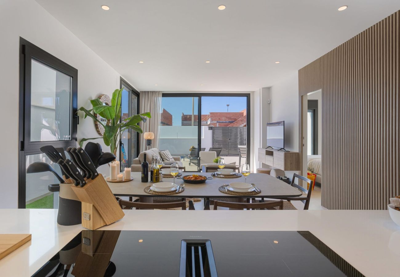 Villa in San Javier - Villa met privézwembad en dakterras